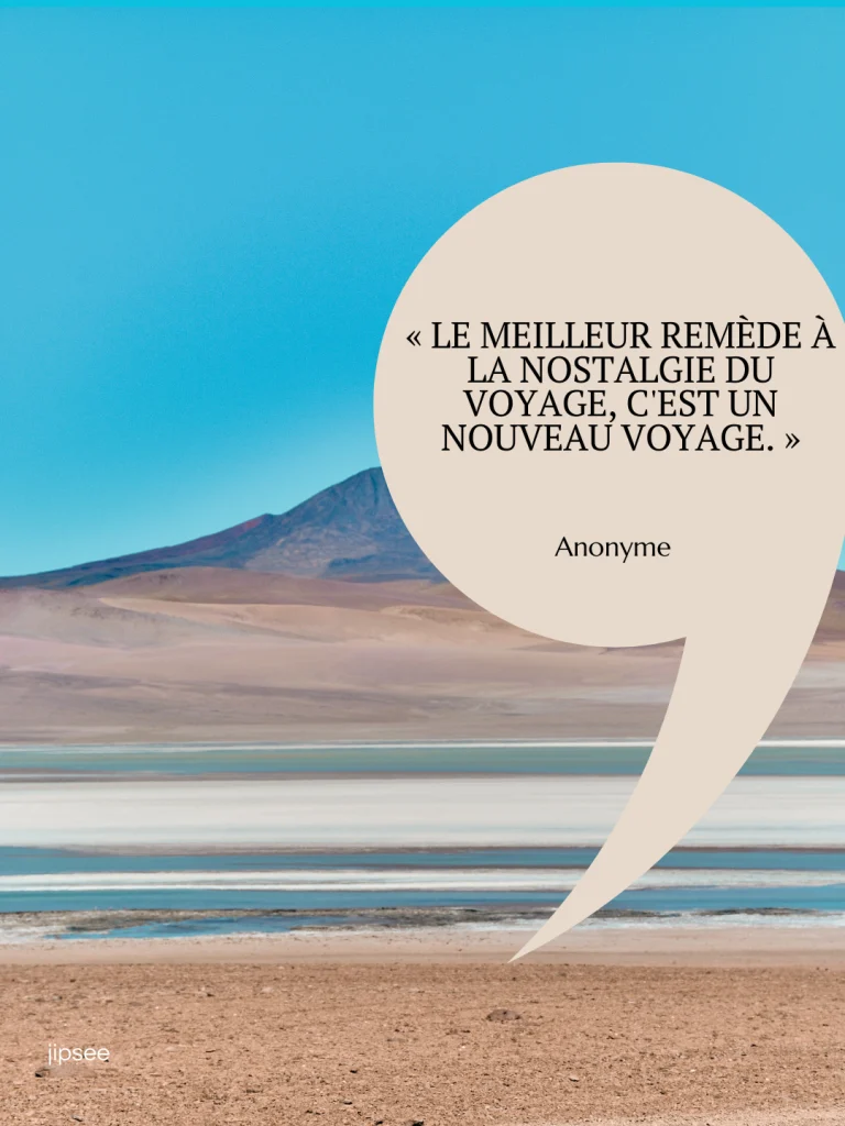 le meilleur remede a la nostalgie du voyage est un nouveau voyage
