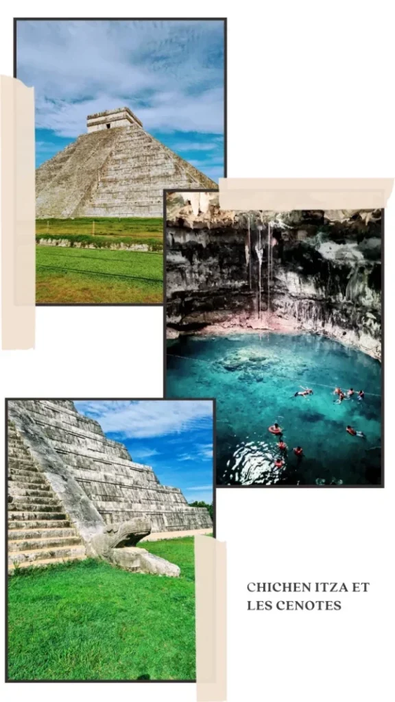 chichen itza et cenote dans le yucatan