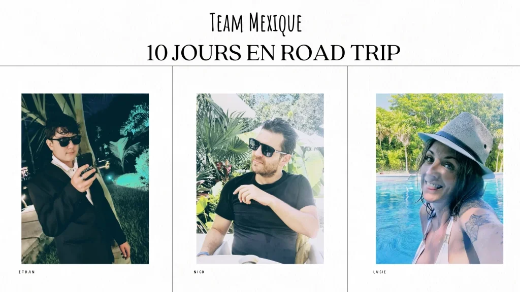presentation d'une famille en road trip au mexique
