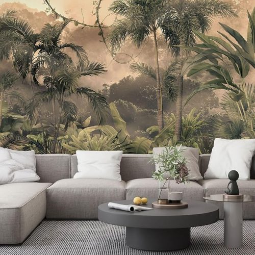 papier peint panoramique jungle decoration voyage