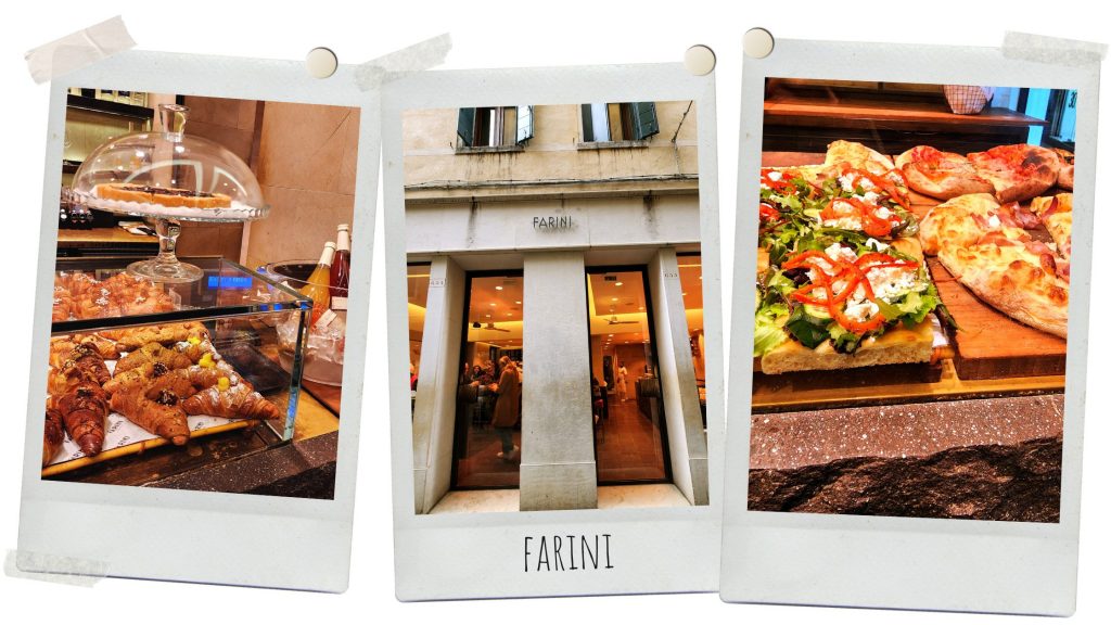 facade vitrine de pizza et interieur restaurant farini venise
