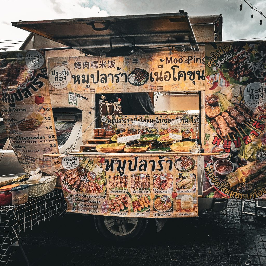 camion de street food a bangkok