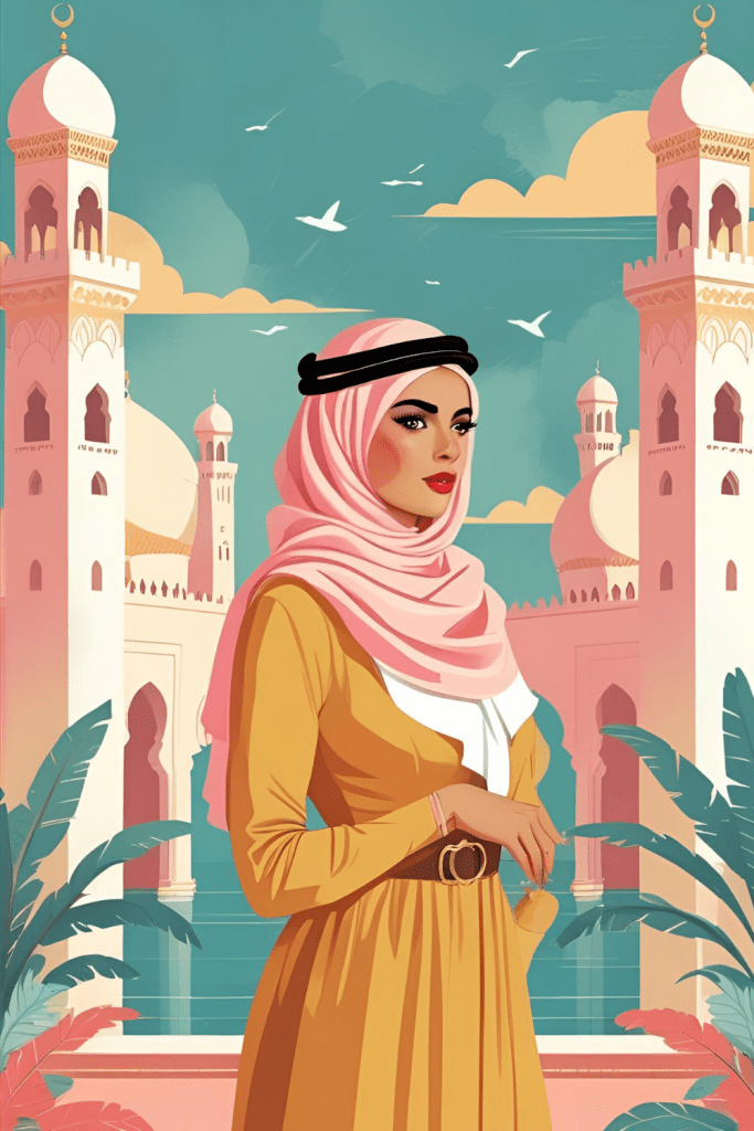 femme-seule-voile-devant-mosquee