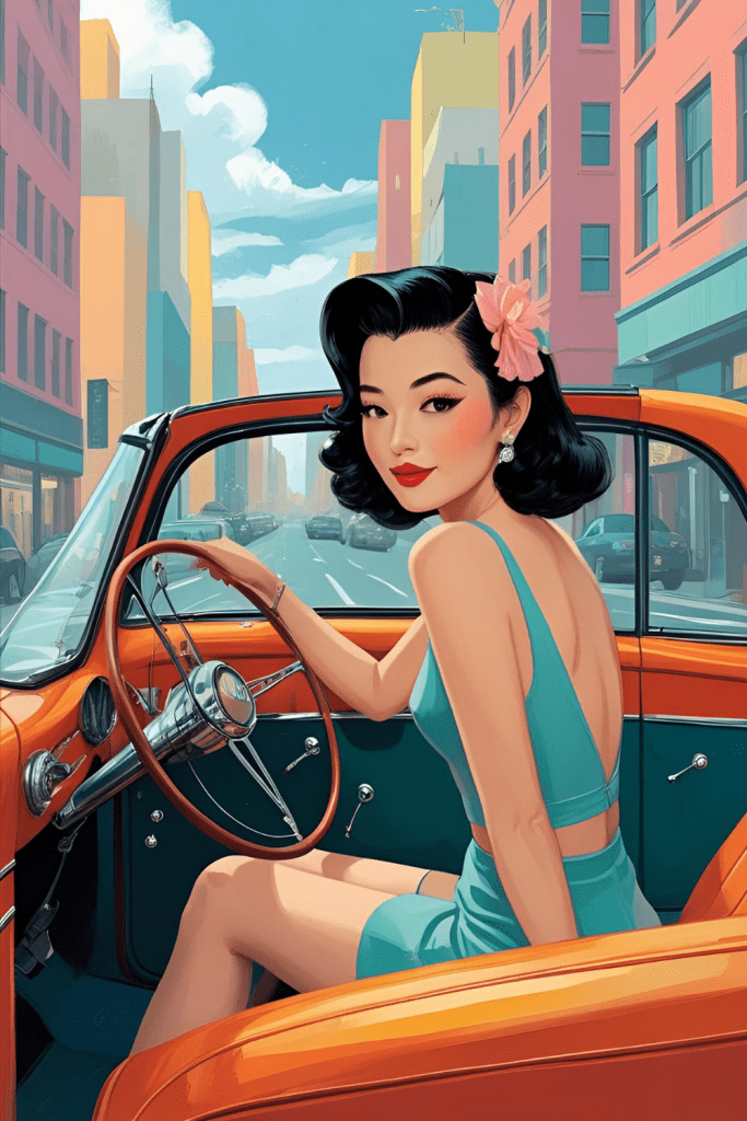 femme-seule-en-voiture