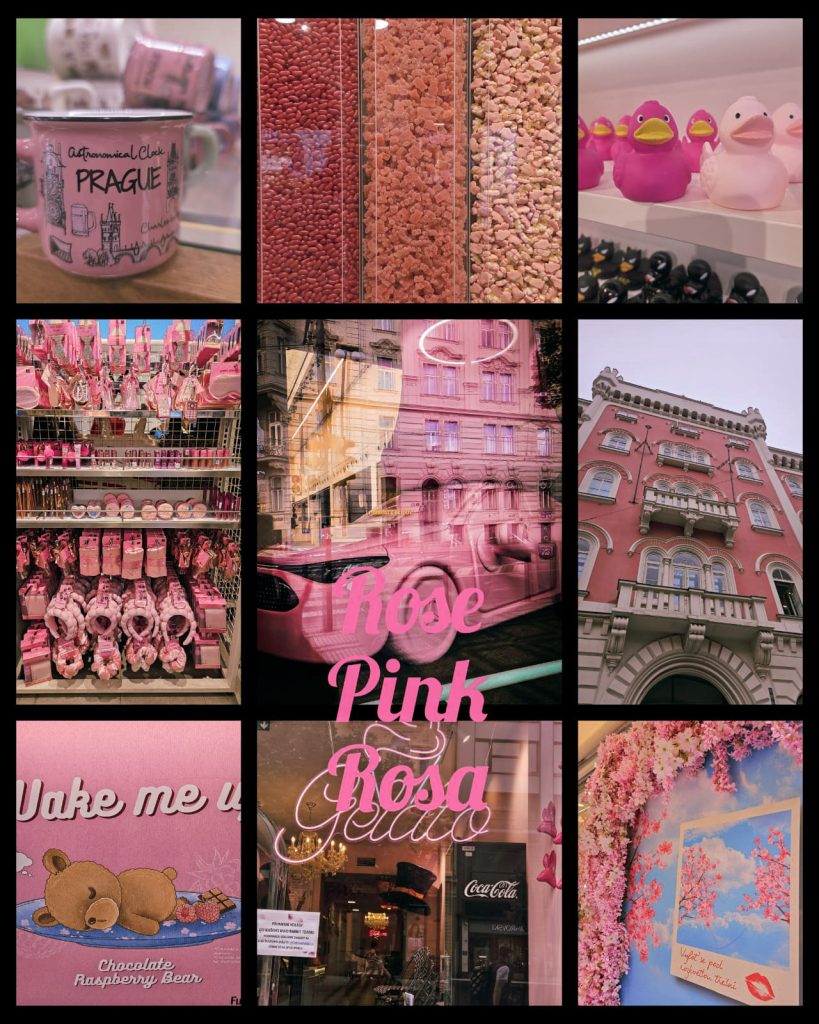 pele mele de photo de prague en rose