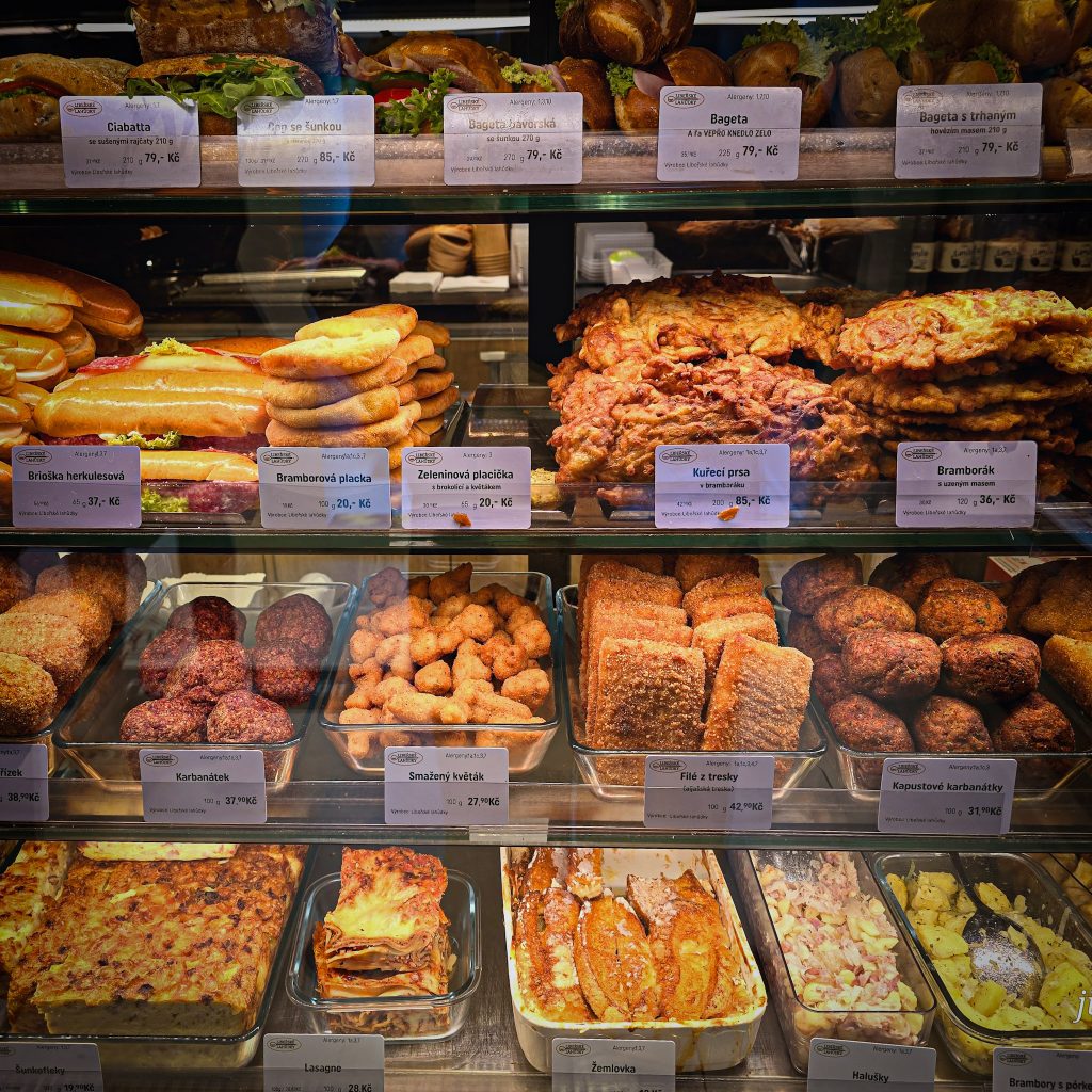 vitrine de boulangerie tcheque a prague