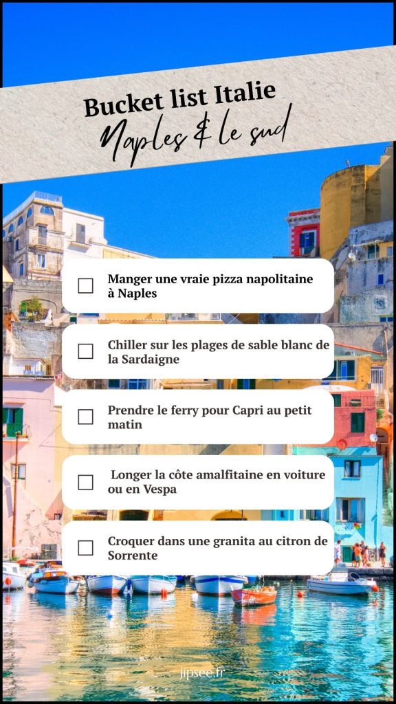 bucket list italie naples et le sud