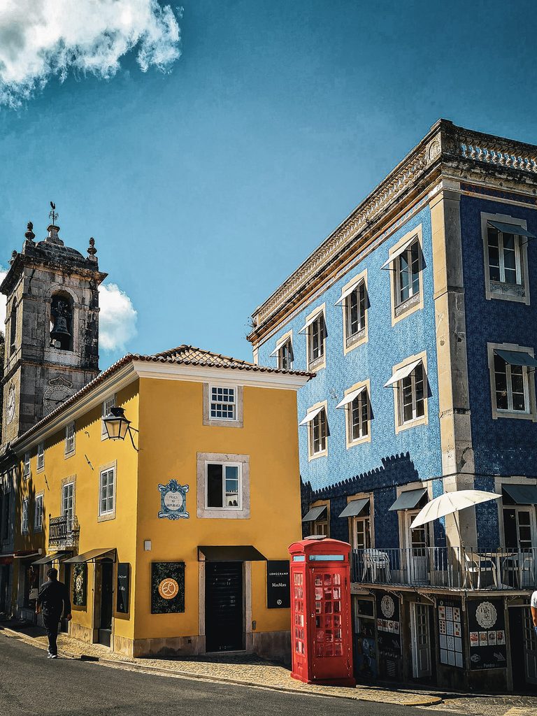 maisons colorés du centre ville de sintra