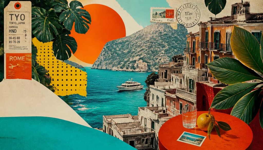 illustation d'une ambiance de voyage en europe