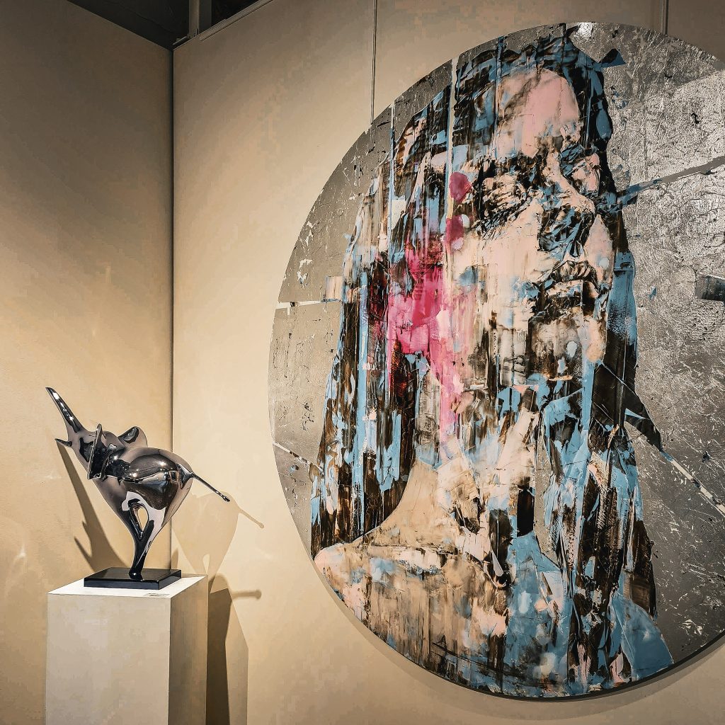 peinture abstraite exposee a la galerie bel air fine art venise