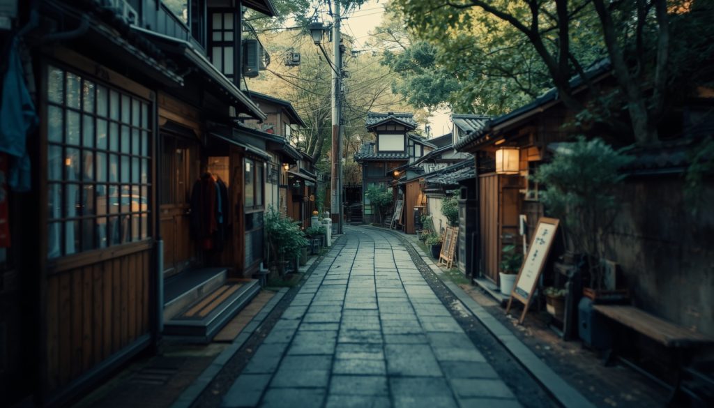 ruelle traditionnelle japonaise