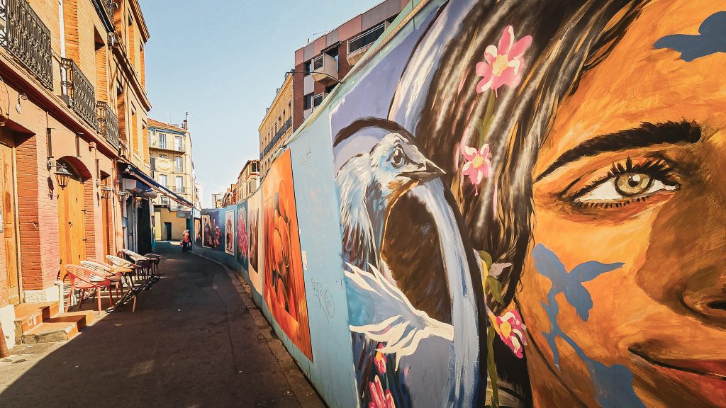 ouevre de street art pour l'expo palliss art 2026 a toulouse