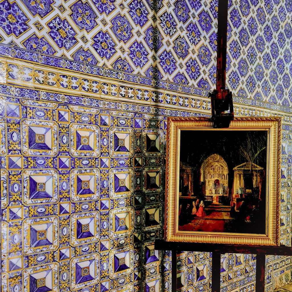 au et mur interieur traditionele du palais de pena