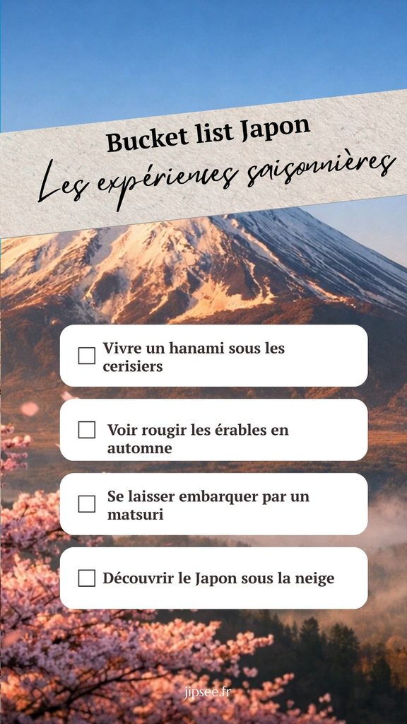 bucket list japon les experiences saisonnieres