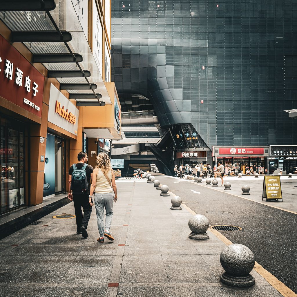 balade dans les rues d'Huaqiangbei