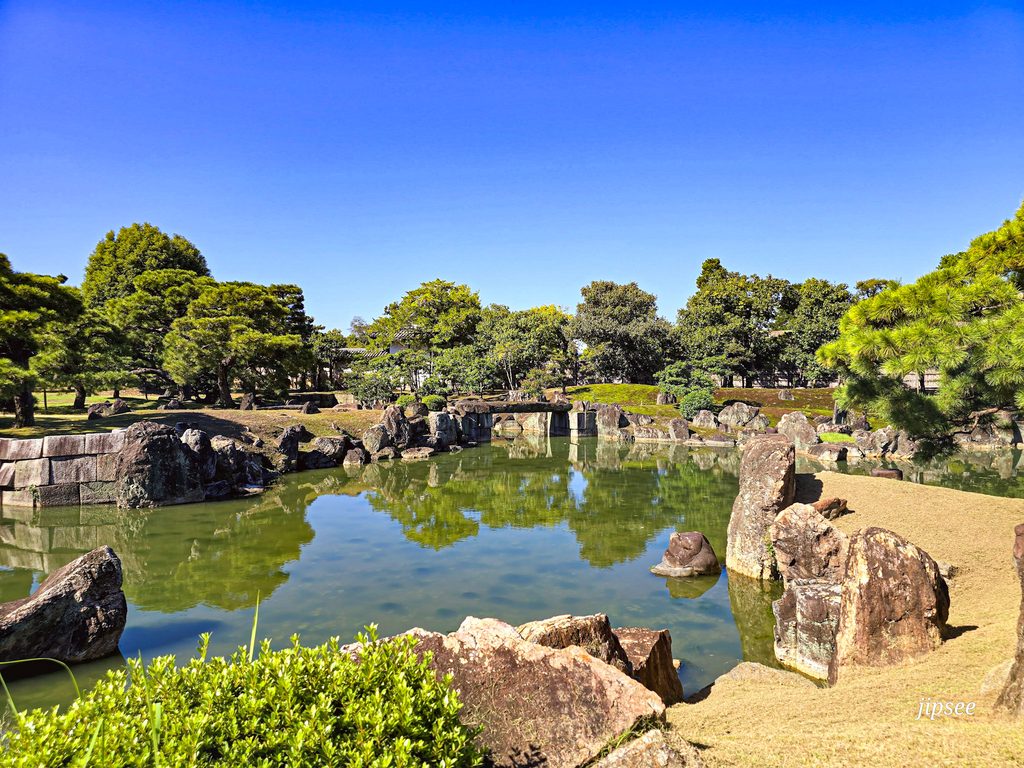 jardin japonais lac du chateau nijo a kyoto